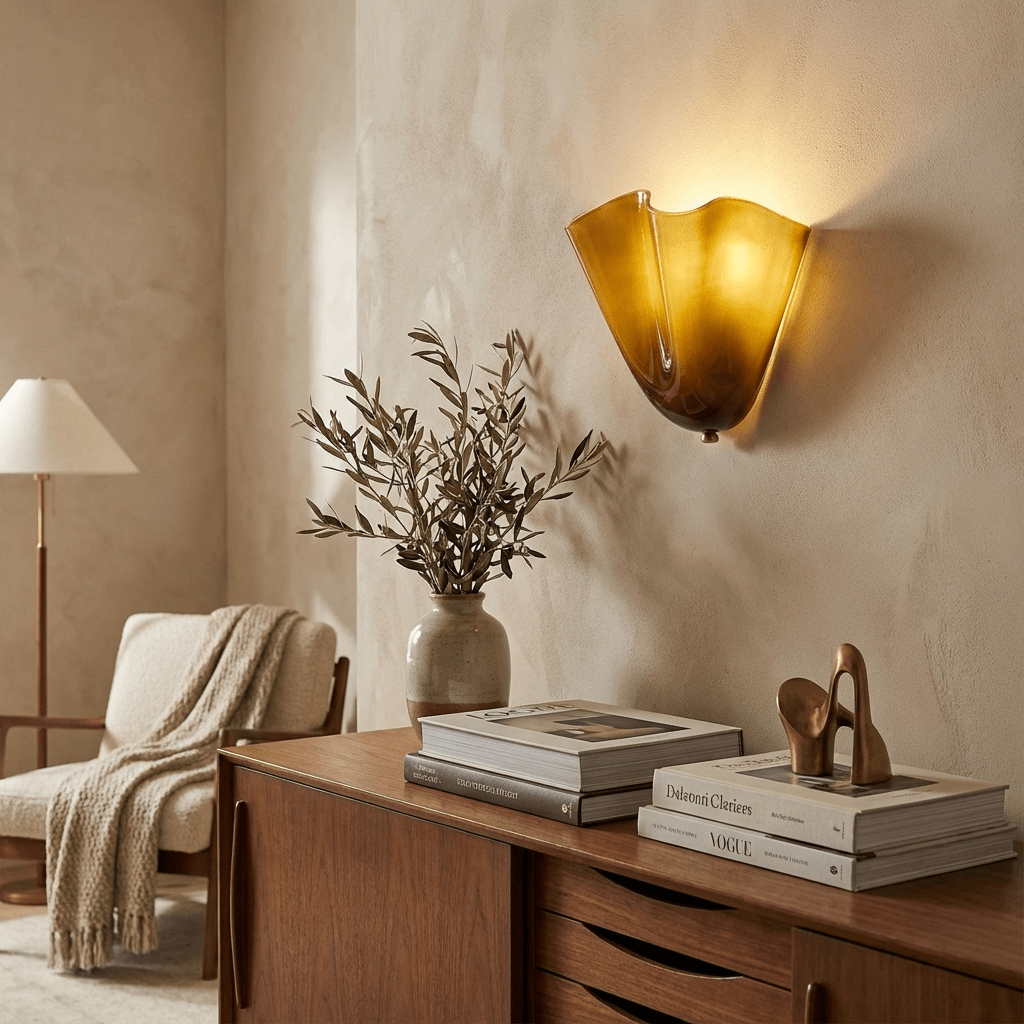 Zakia Glass Indoor Wall Light