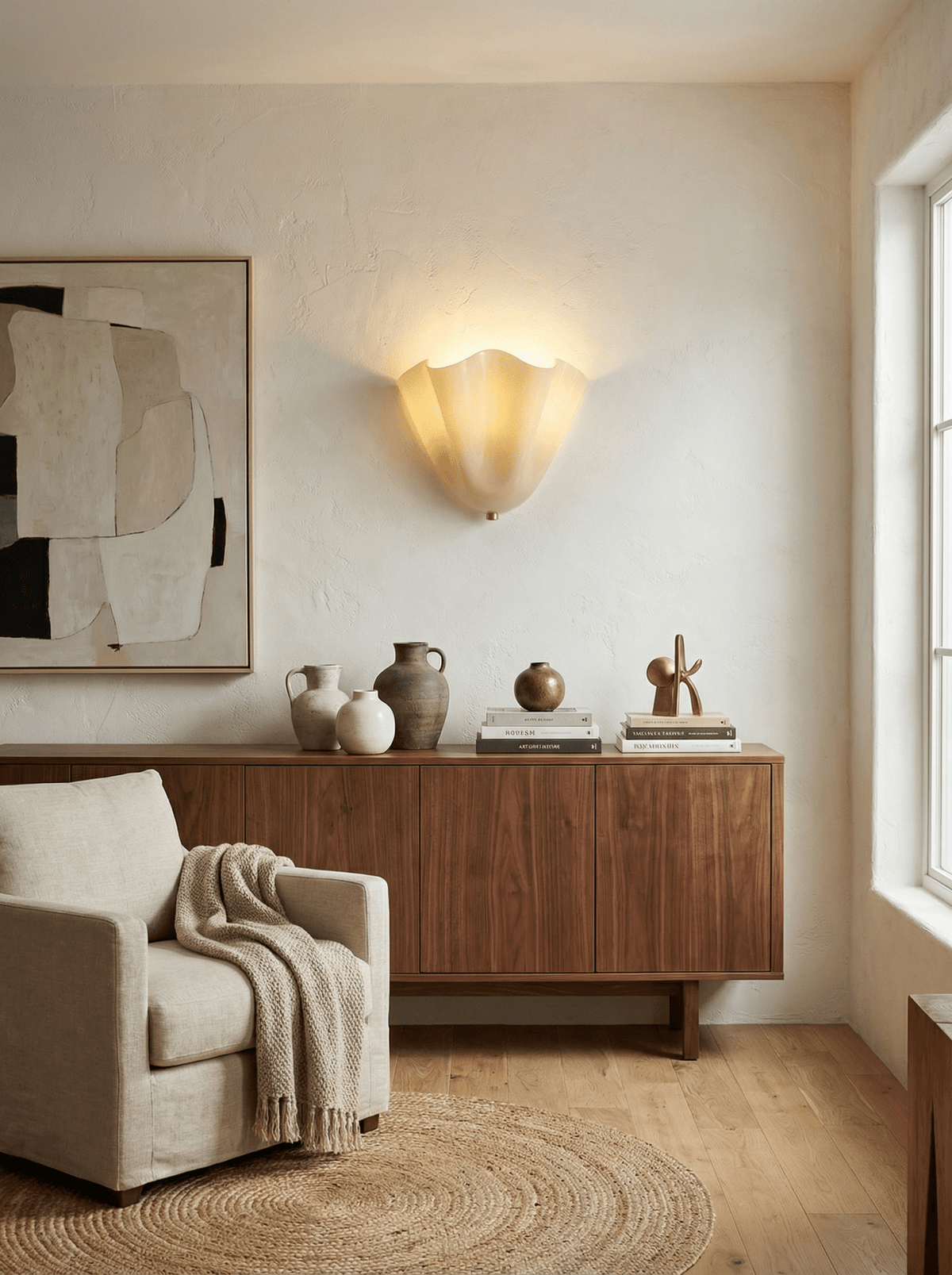 Zakia Glass Indoor Wall Light