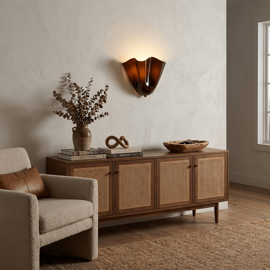 Zakia Glass Indoor Wall Light