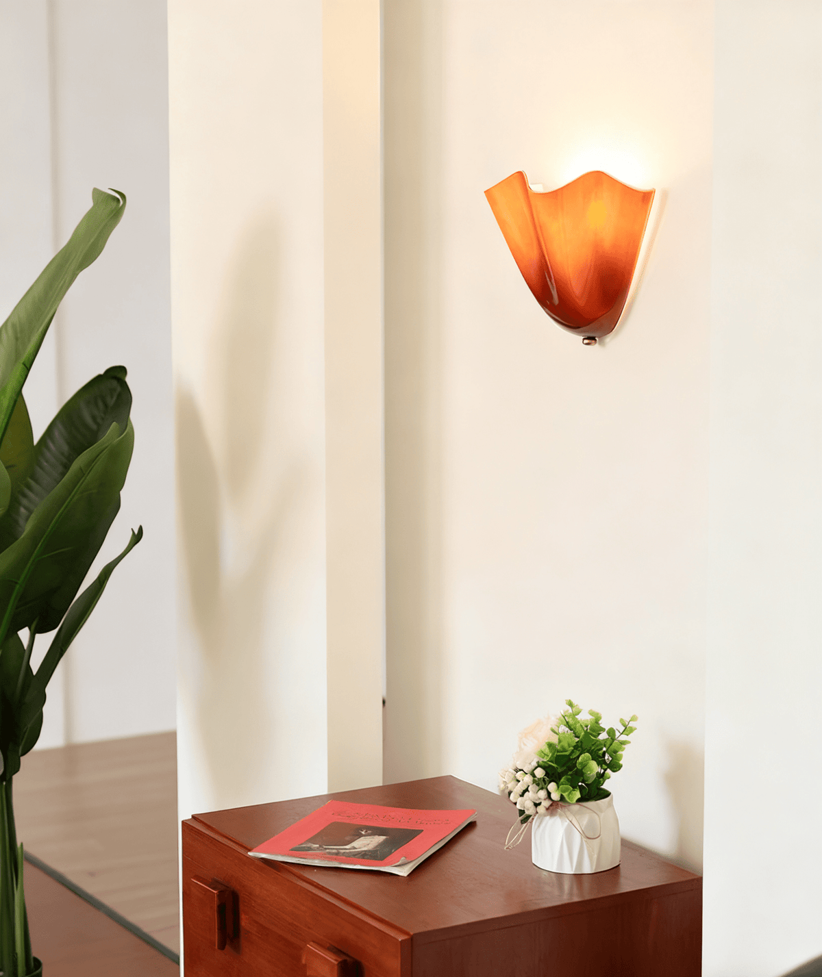 Zakia Glass Indoor Wall Light