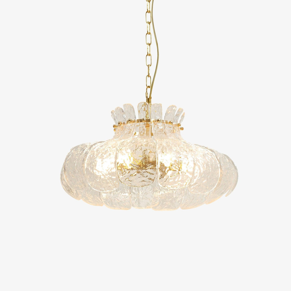 Ariv Brass & Glass Glam Pendant Light