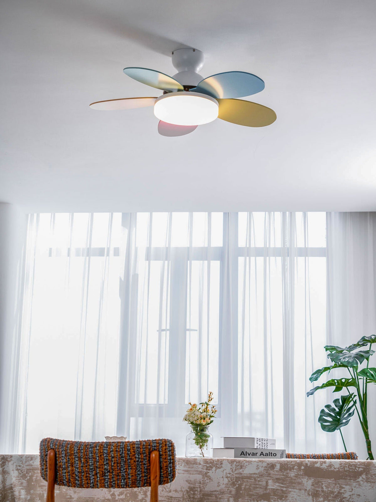 Hoda Wood Ceiling Fan Light
