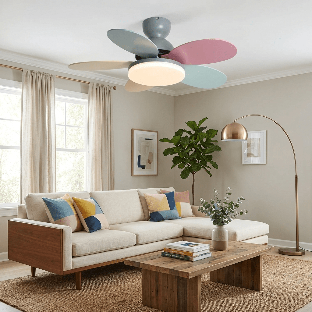 Hoda Wood Ceiling Fan Light