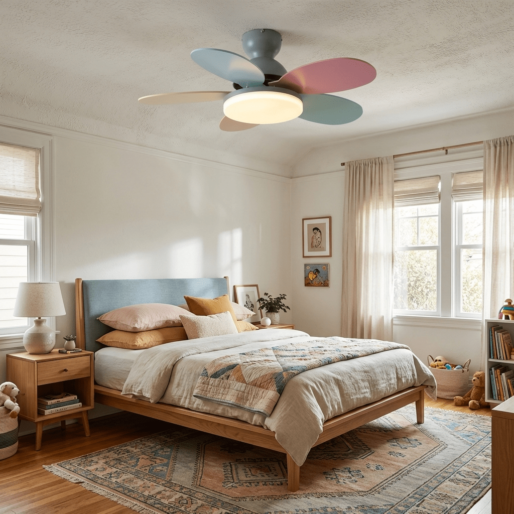 Hoda Wood Ceiling Fan Light