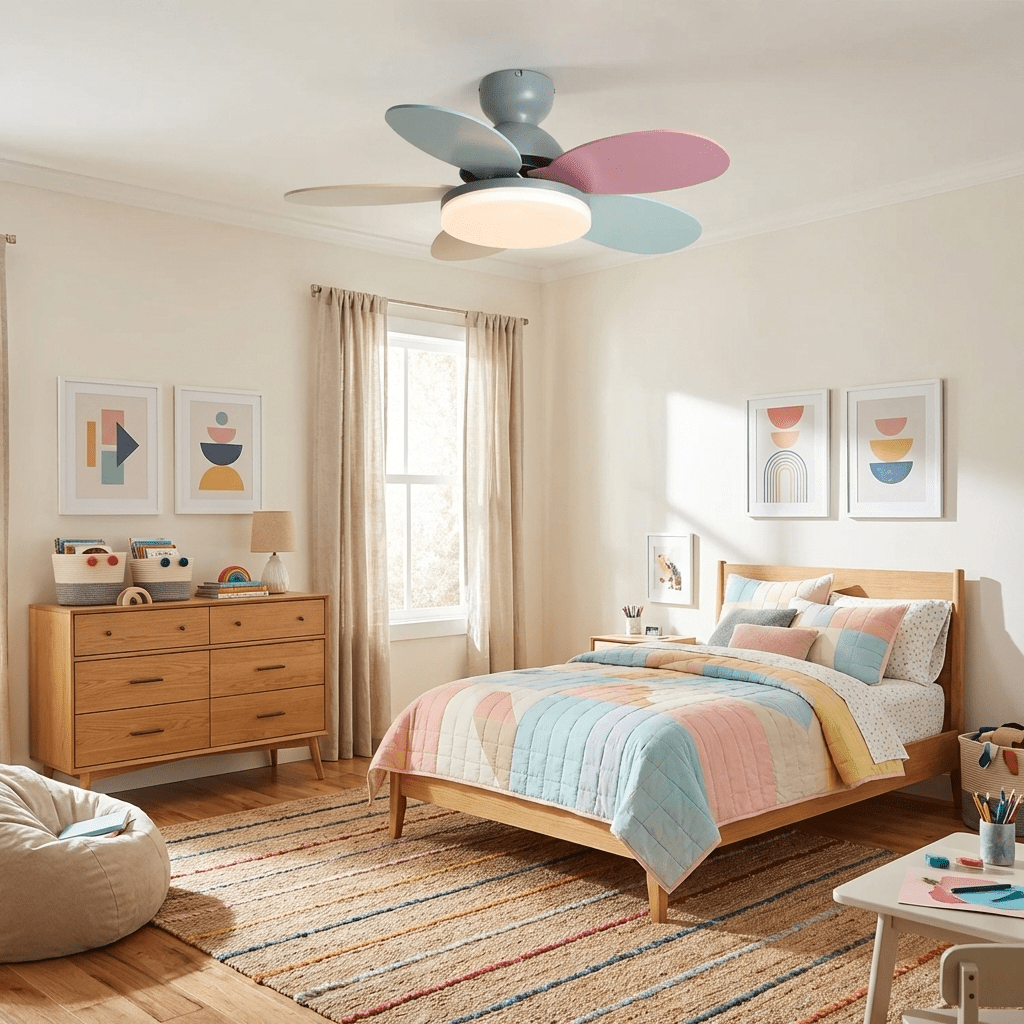Hoda Wood Ceiling Fan Light