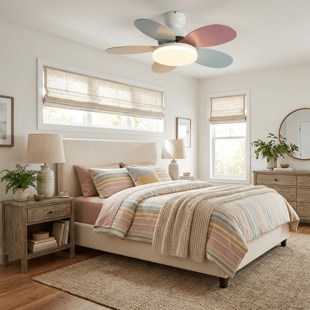 Hoda Wood Ceiling Fan Light