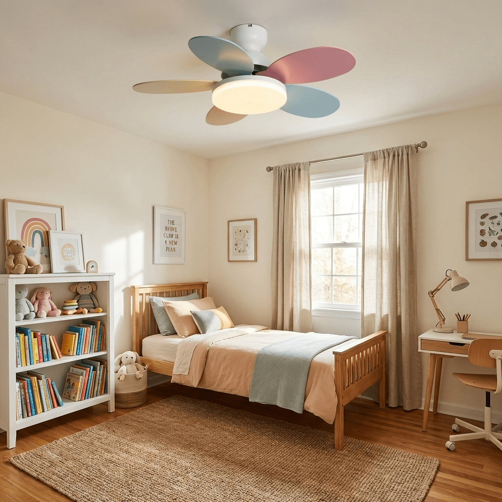 Hoda Wood Ceiling Fan Light