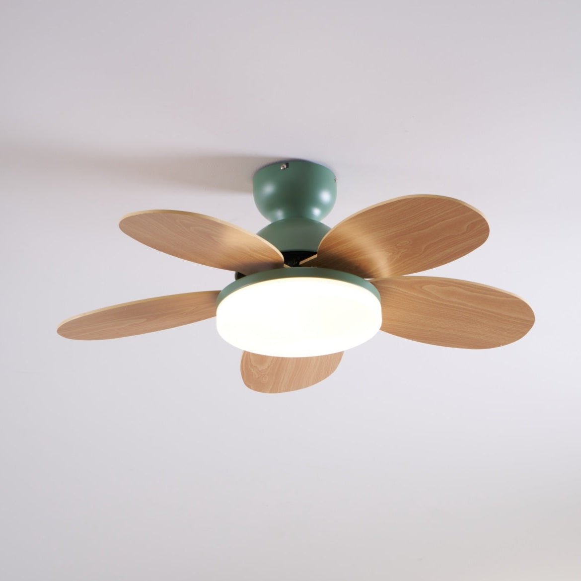 Liora Colorful Wooden Kids Ceiling Fan Light