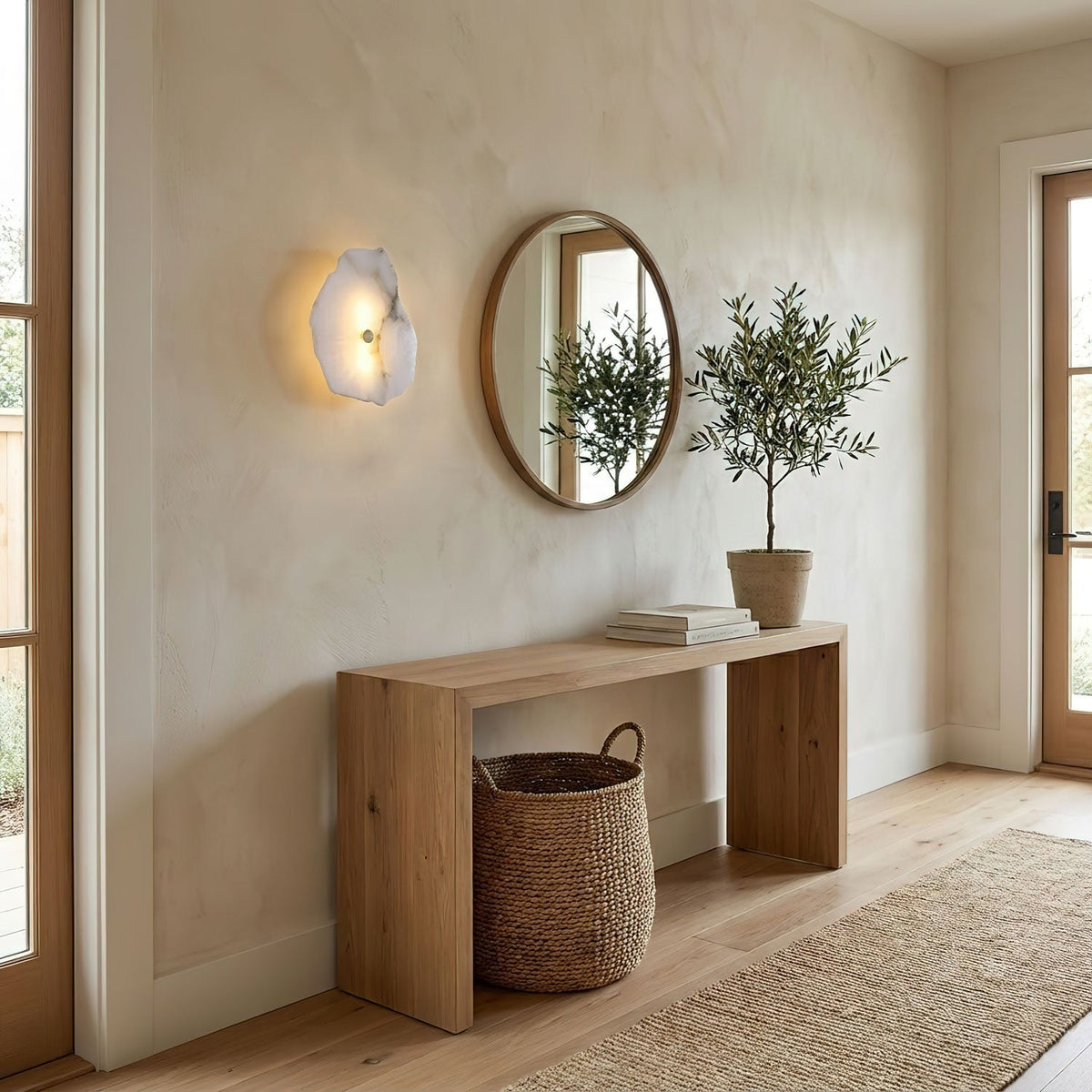 Kokai Alabaster Indoor Wall Light
