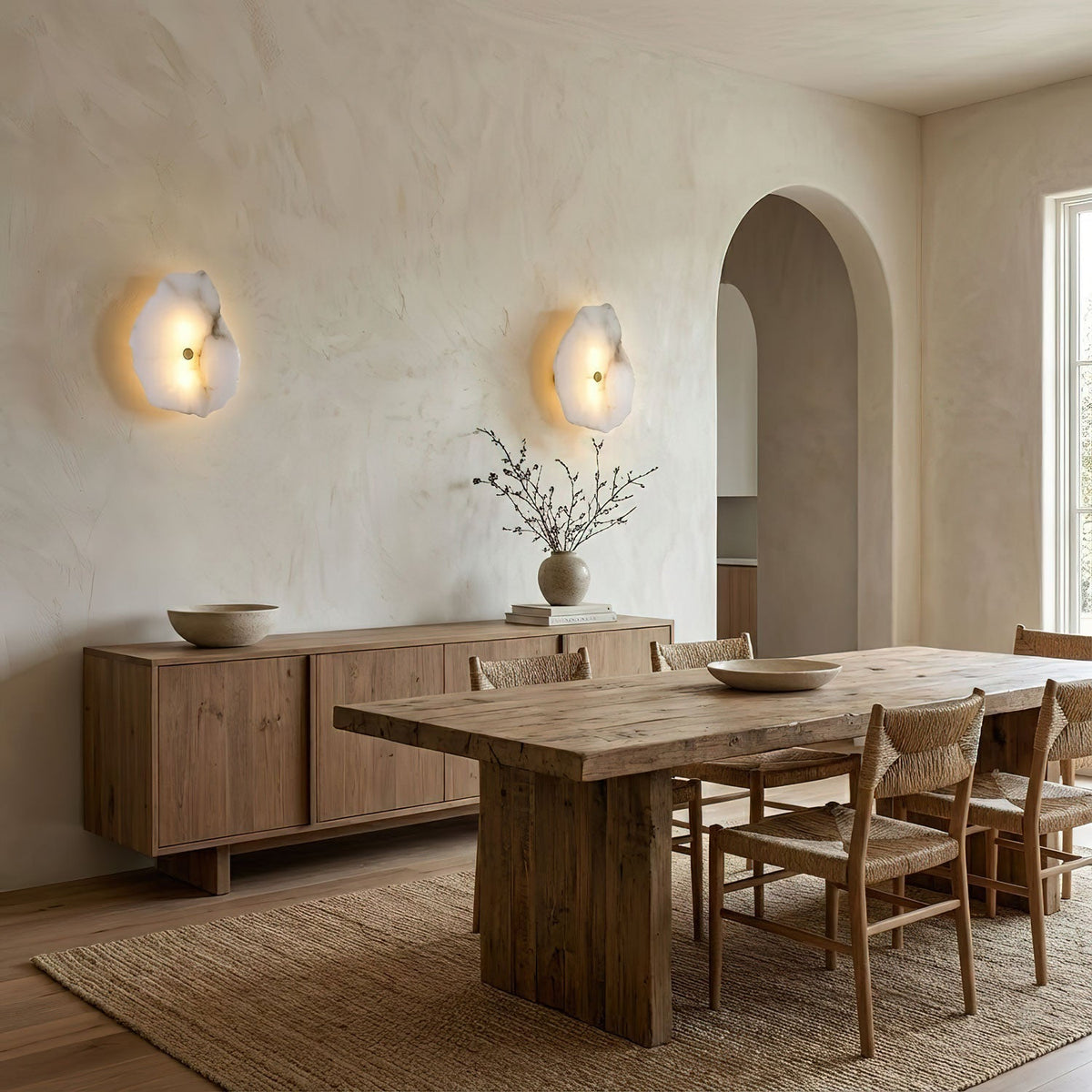 Kokai Alabaster Indoor Wall Light