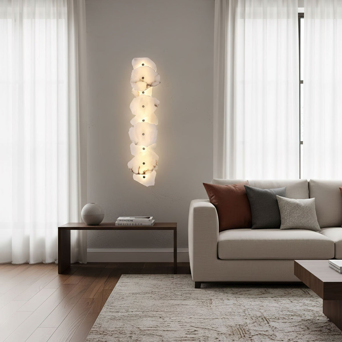 Kokai Alabaster Indoor Wall Light