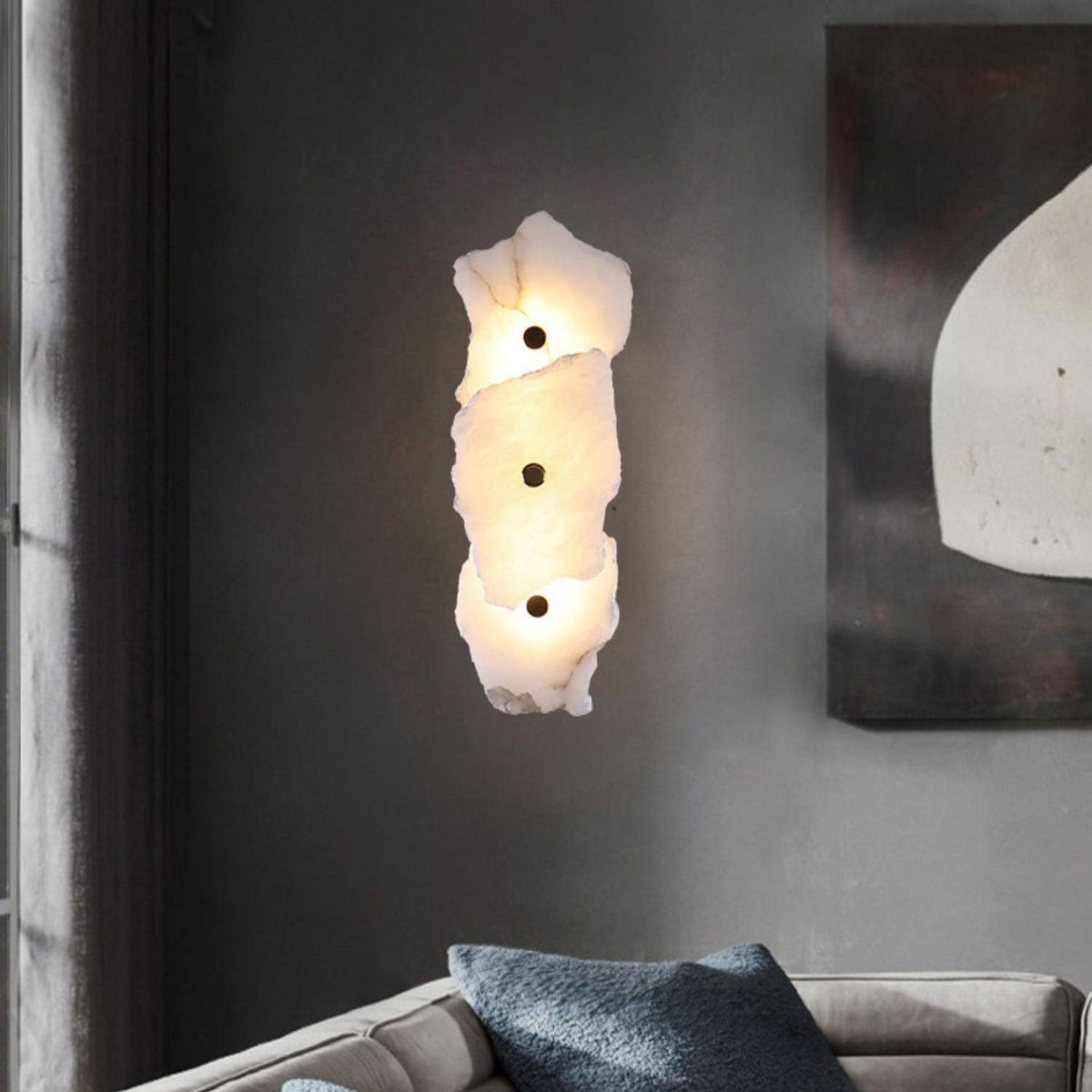 Victor Alabaster Flower Wall Lamp