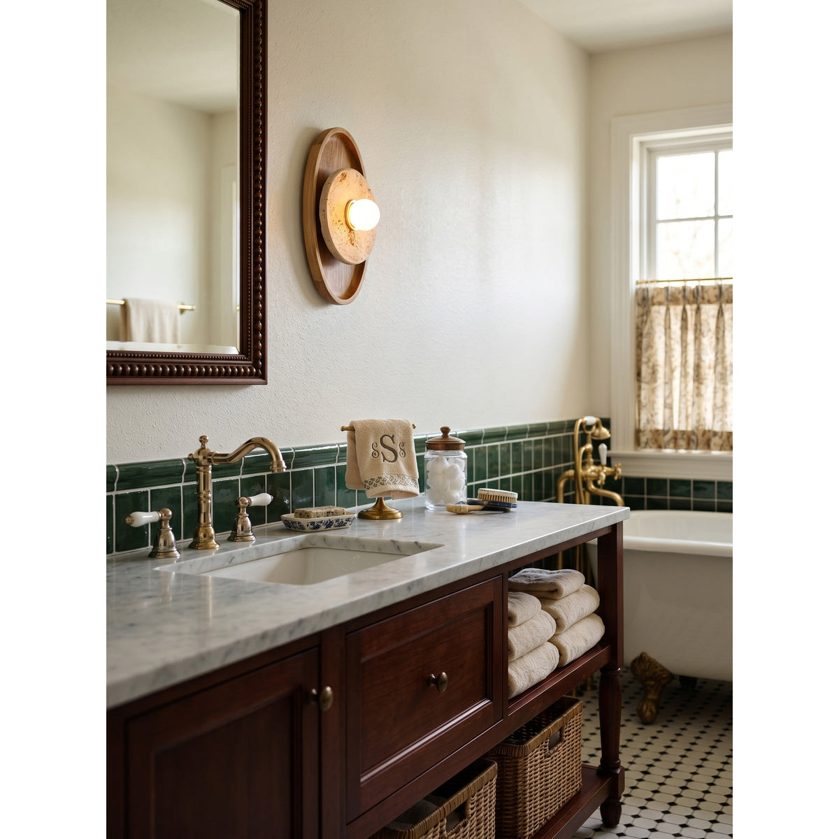 Lumenhart Travertine Wall Sconce