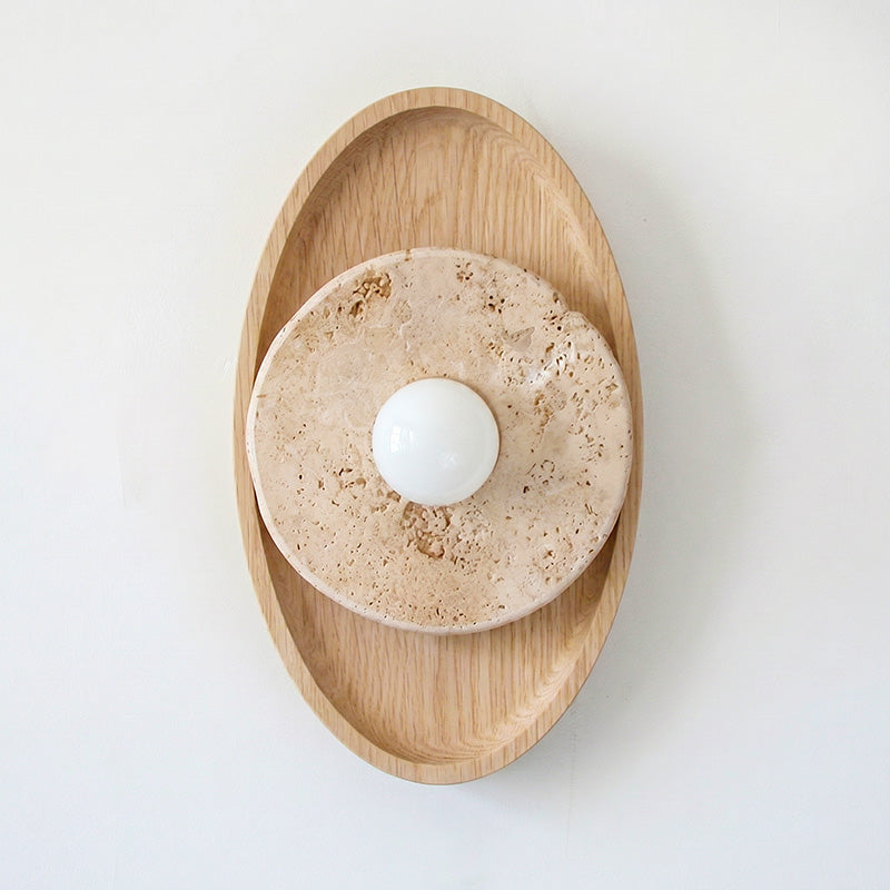 Lumenhart Travertine Wall Sconce