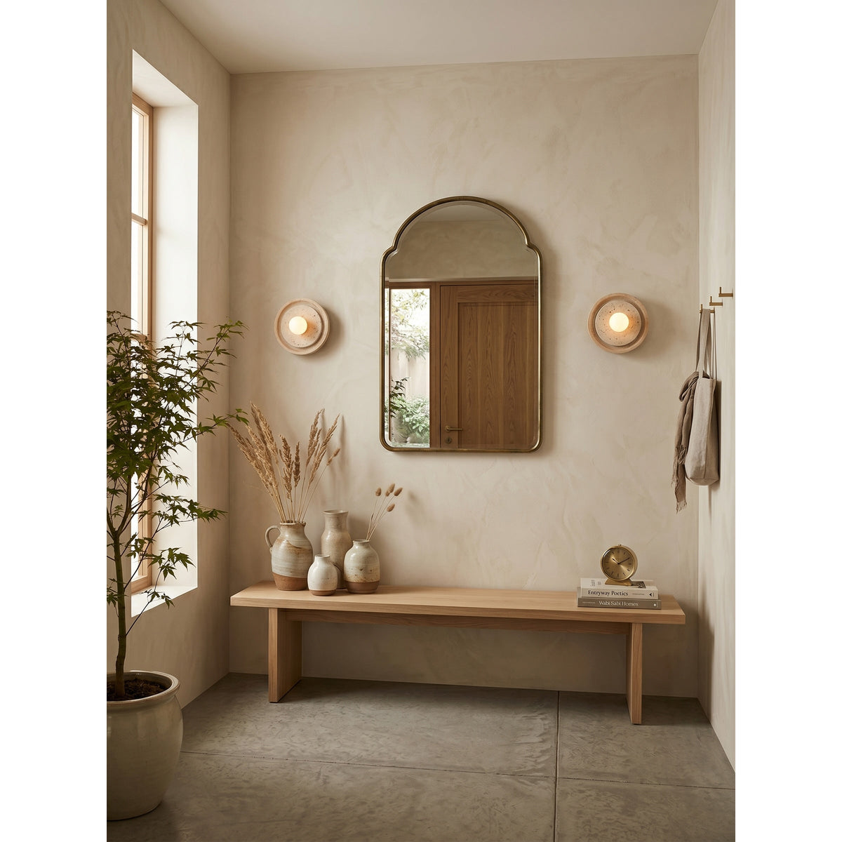 Lumenhart Travertine Wall Sconce