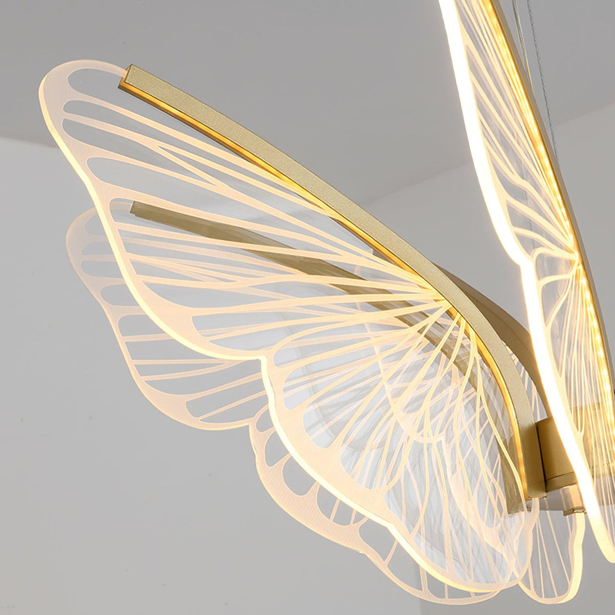 Zorvi Chandelier Butterfly Wing Crystal