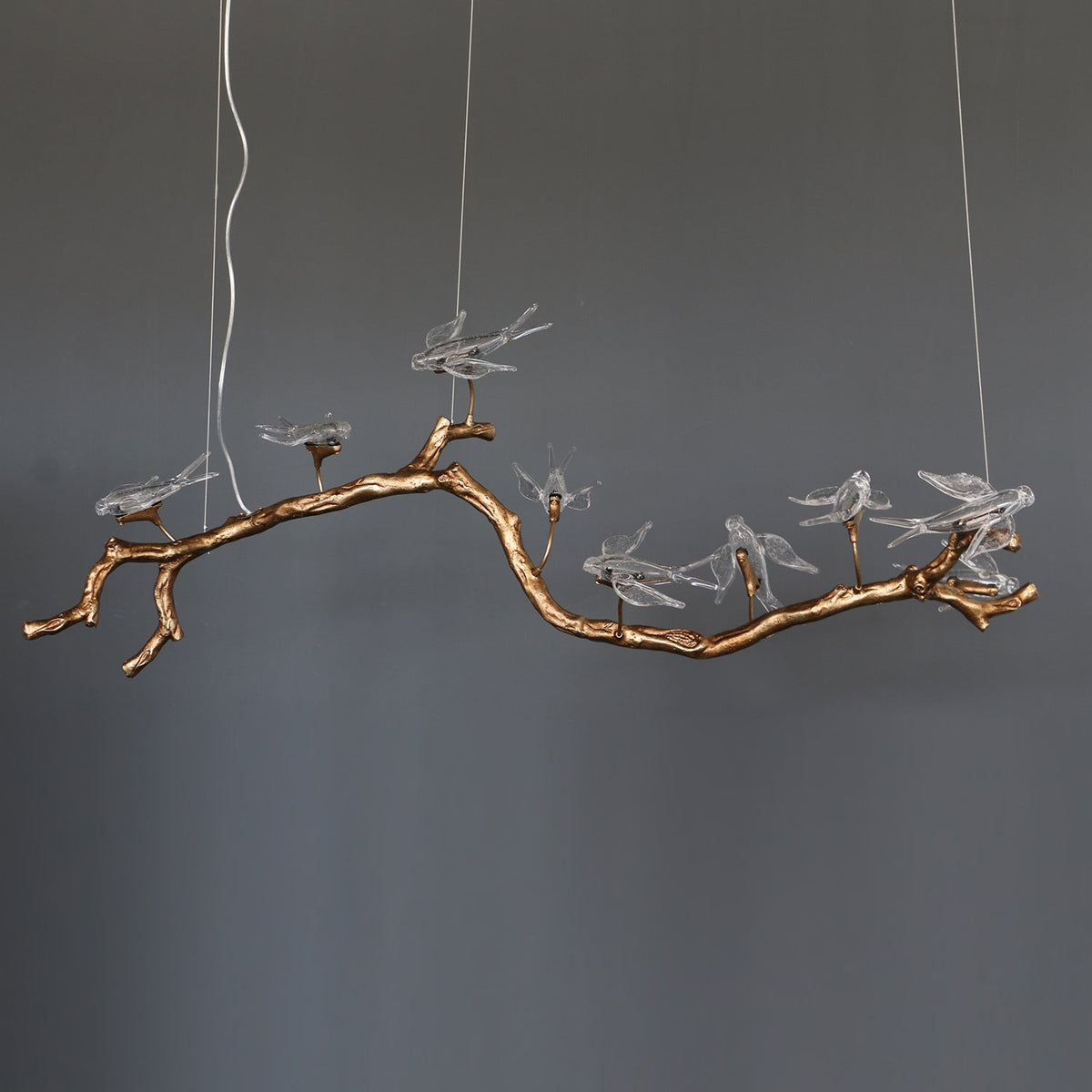 Dovemere Branch Bird Linear Chandelier