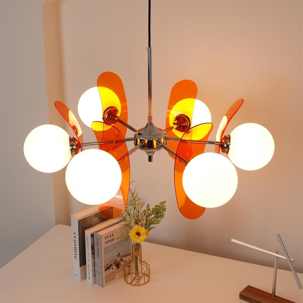 Aira  Chandelier Brown &Orange