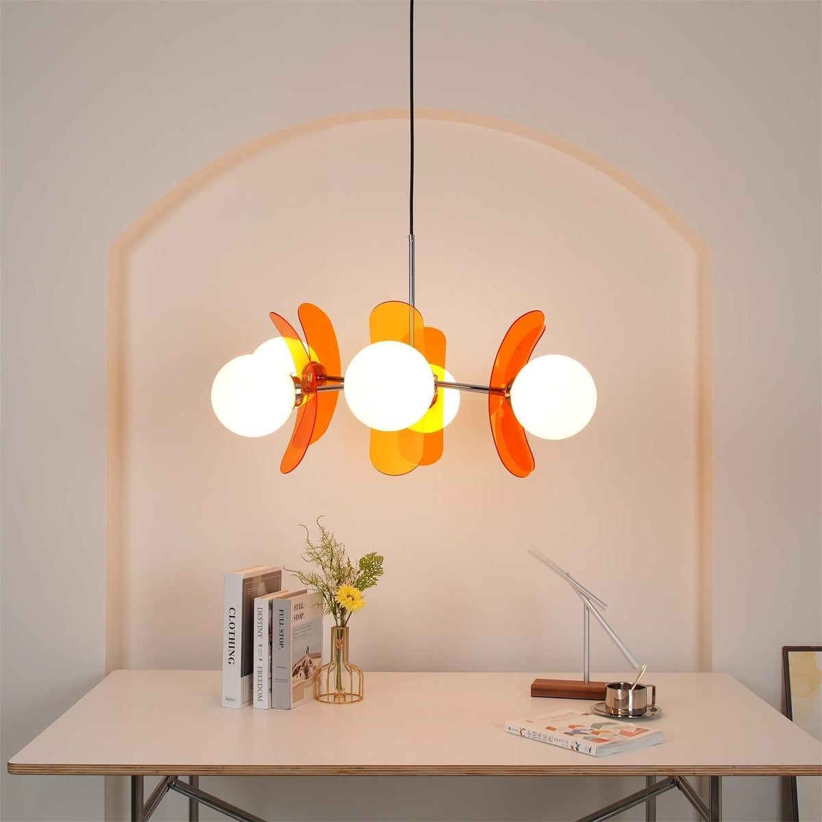 Aira  Chandelier Brown &Orange