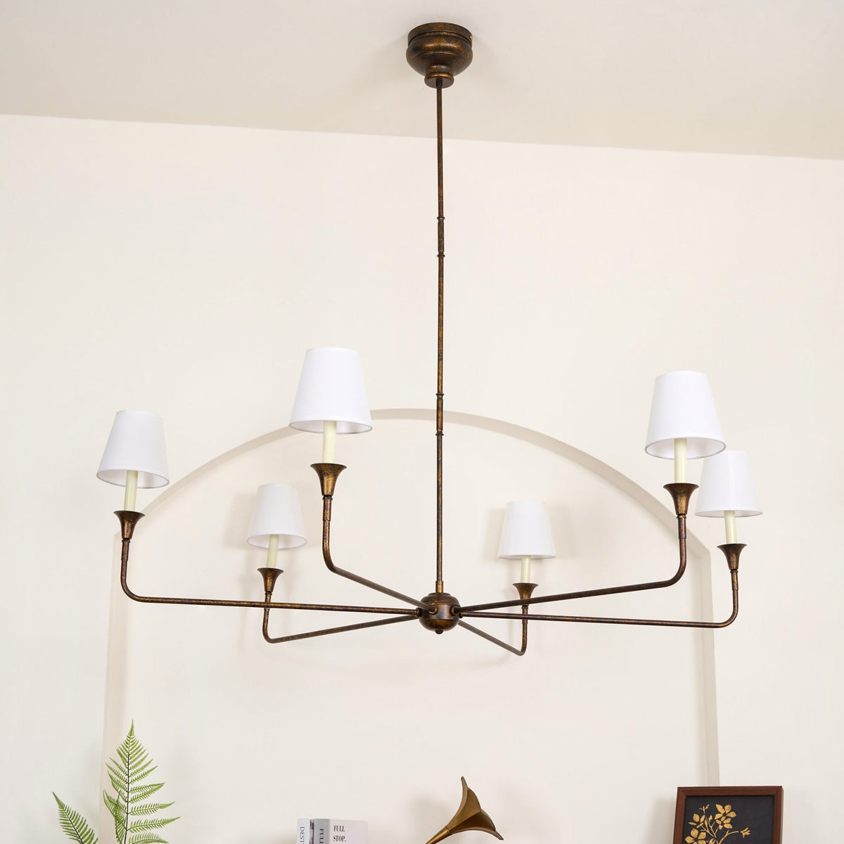 Arthaila Vintage Industrial Grande Fabric Chandelier