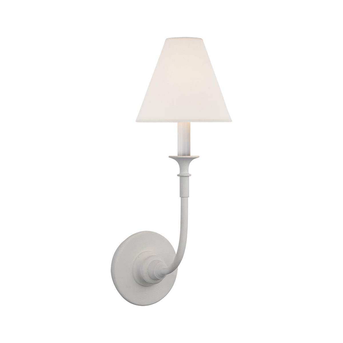 Silva Vintage Wall Lamp Fabric  Black/White/Brass  Arm