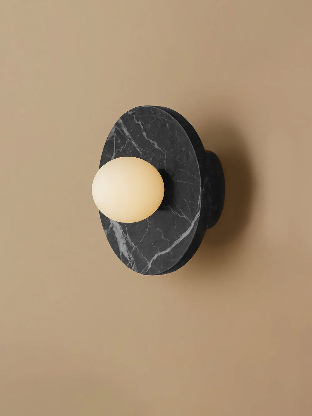 Neranenne Round Stone Disc Wall Sconce