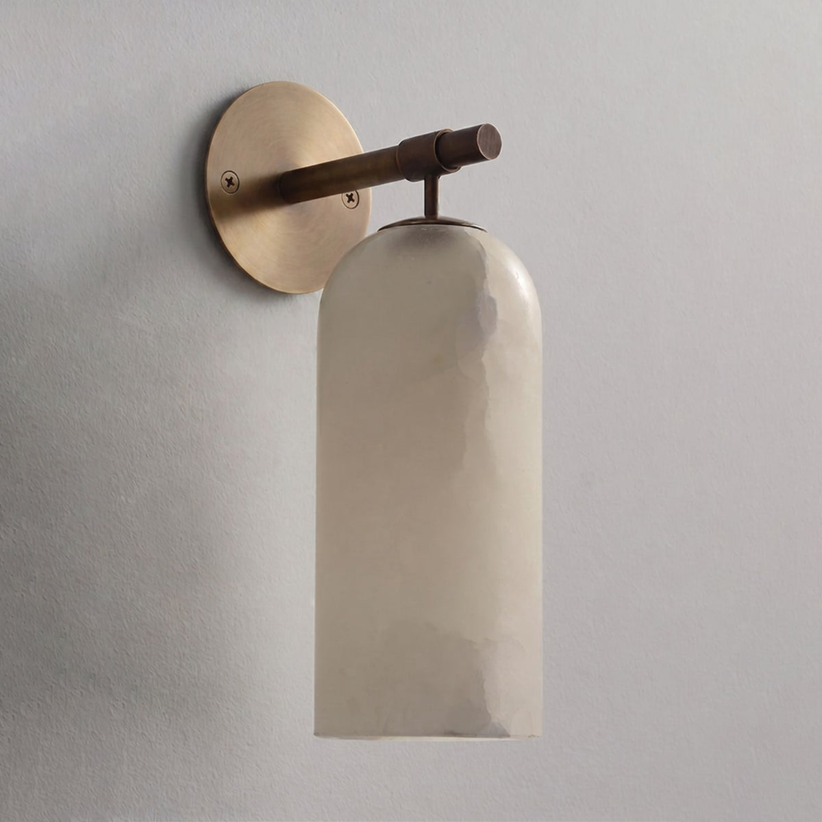 Posha Pillar Alabaster Indoor Wall Light