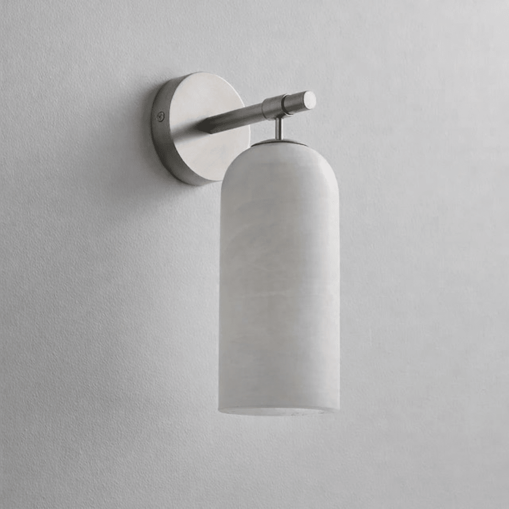 Posha Pillar Alabaster Indoor Wall Light