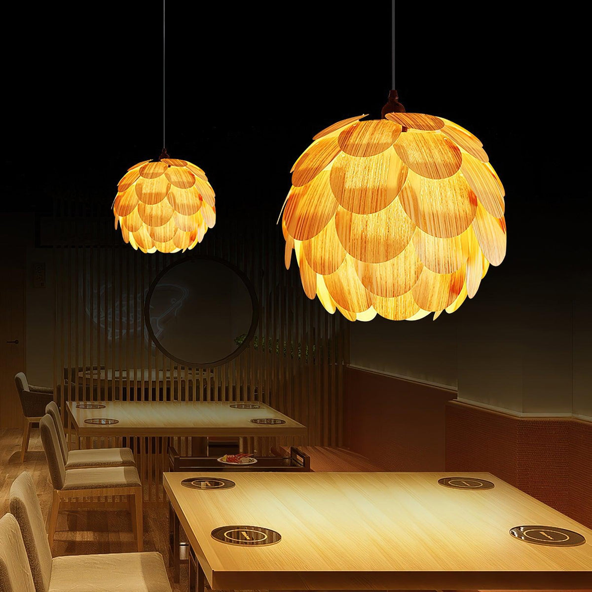 Wlara Modern Wood Pendant Light