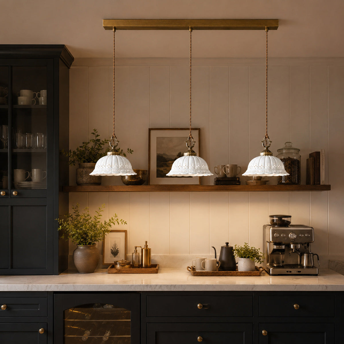 Dunleigh Ceramic Shade Pendant Light