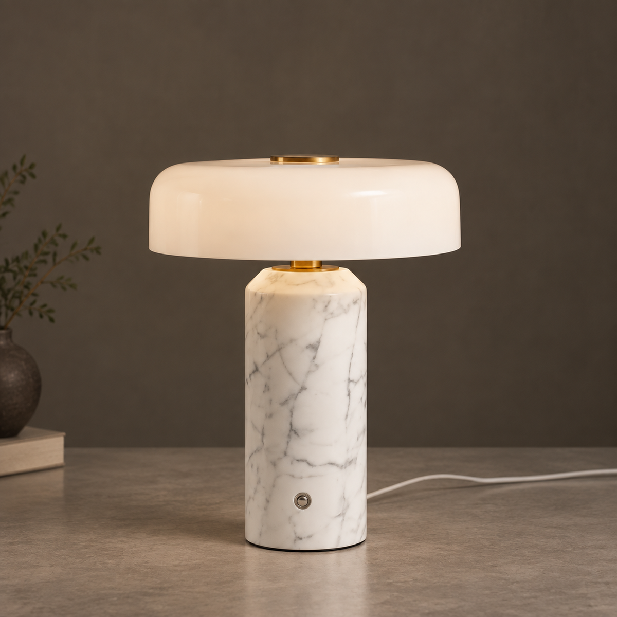 Juniper Marble Cordless Table Lamp