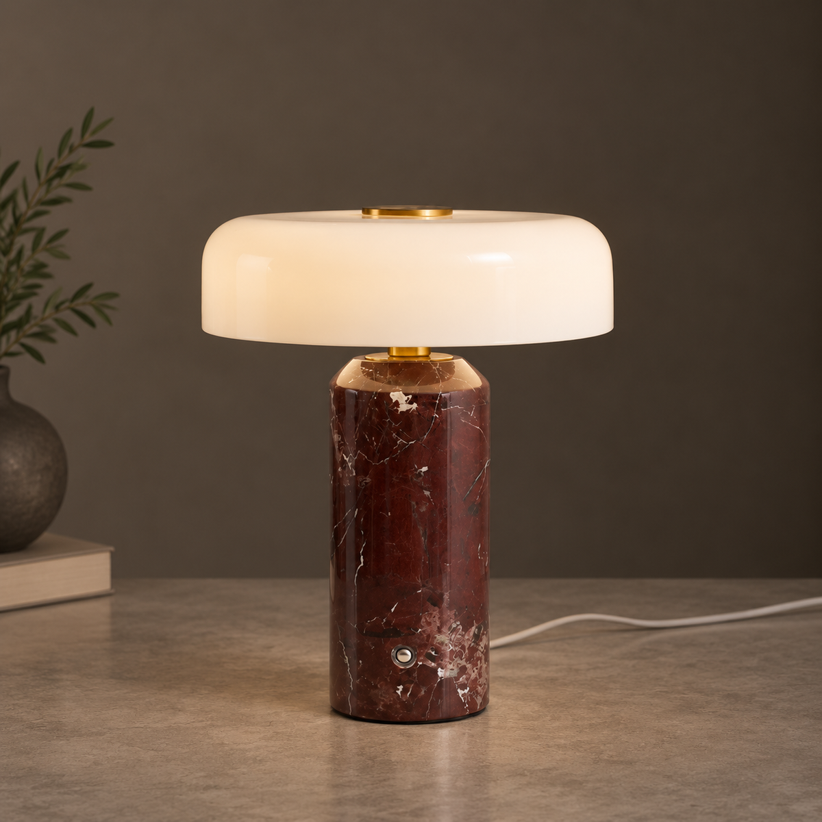 Juniper Marble Cordless Table Lamp