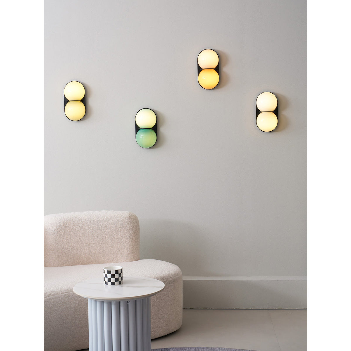Eversham Twin Globe Wall Lamp