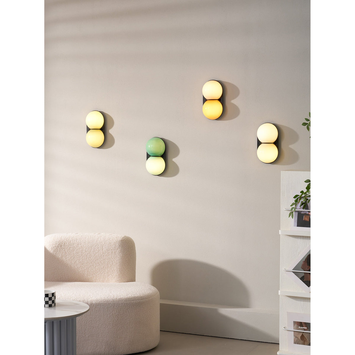 Eversham Twin Globe Wall Lamp