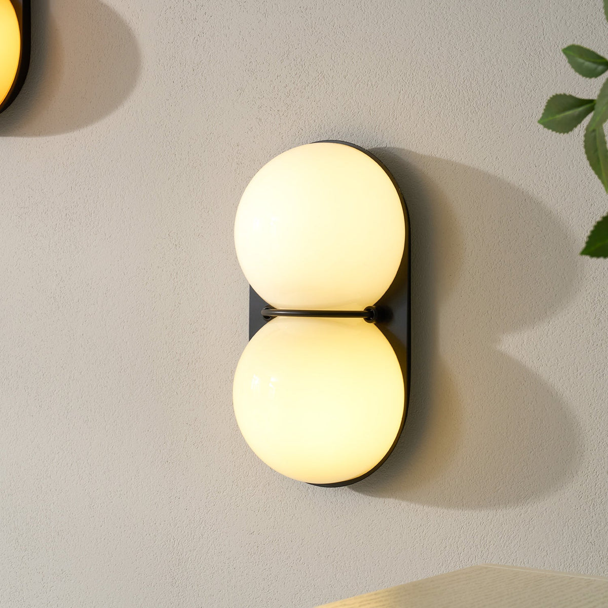 Eversham Twin Globe Wall Lamp