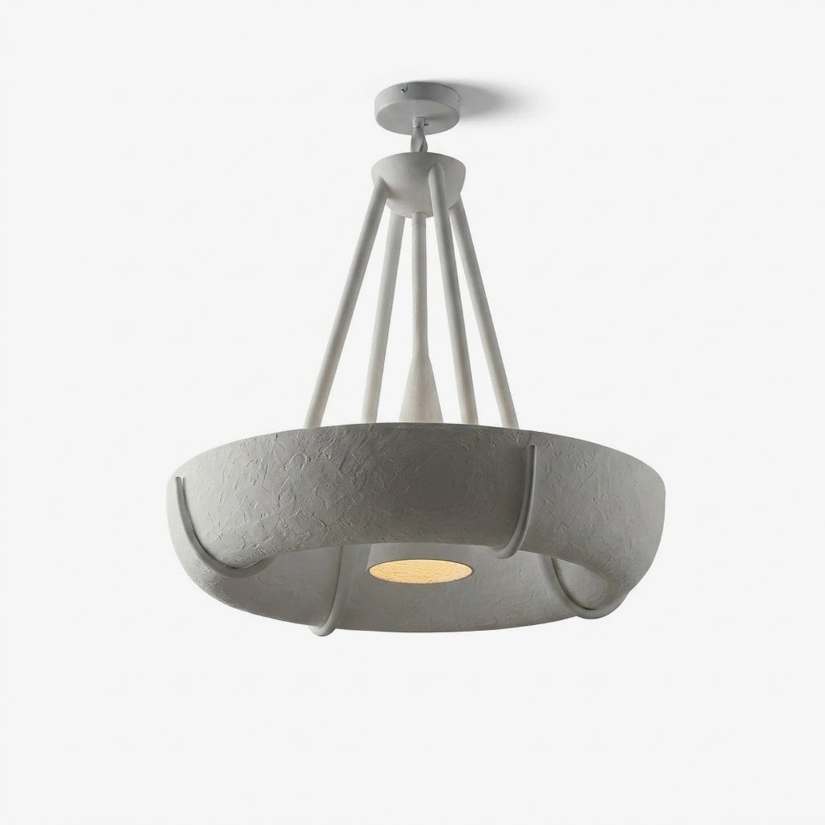 Plaster Drum Chandelier