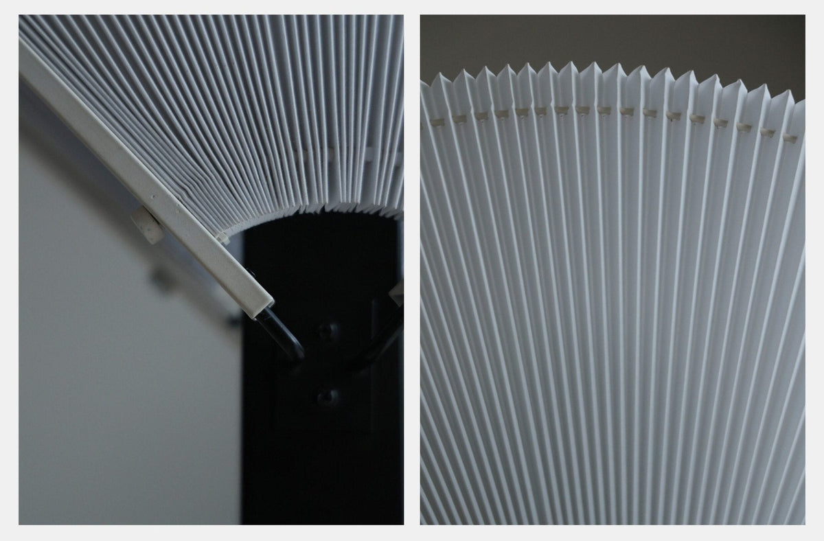 Pleated Fan Floor Lamp