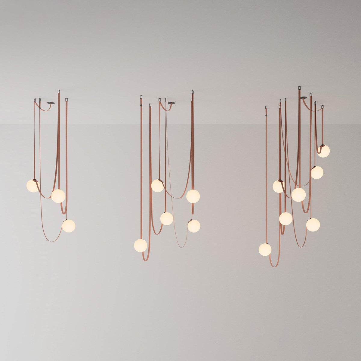 Velinenne Pendant Lamp Leather Belt Glass