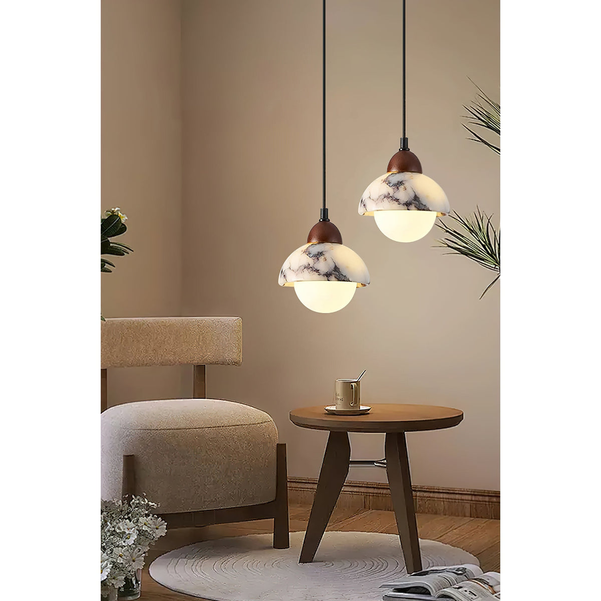 Kejo Marble Pendant Light
