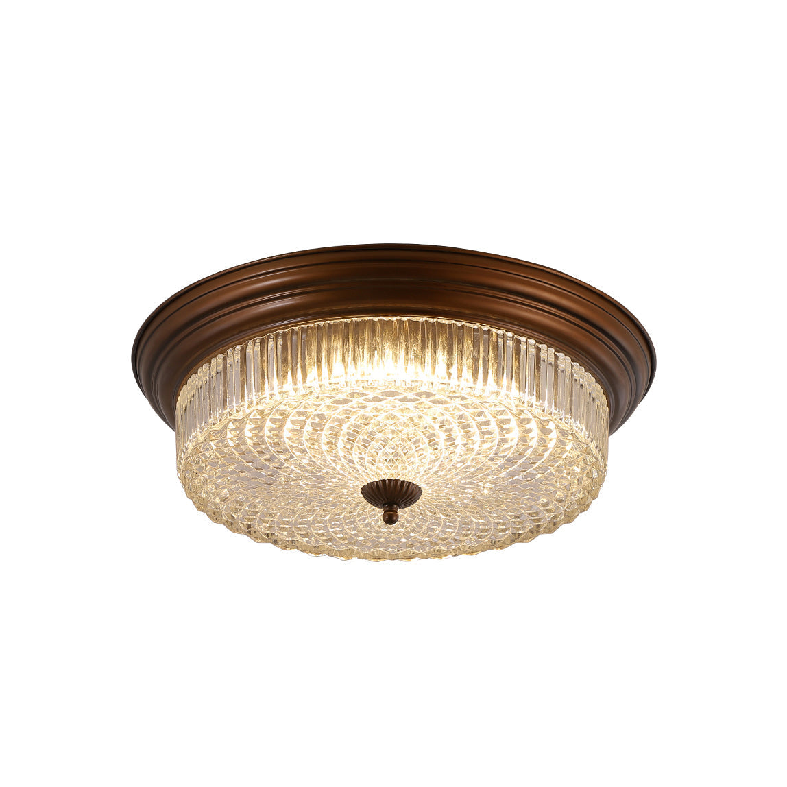 Pokia Crystal Round Flush Mount Ceiling Light