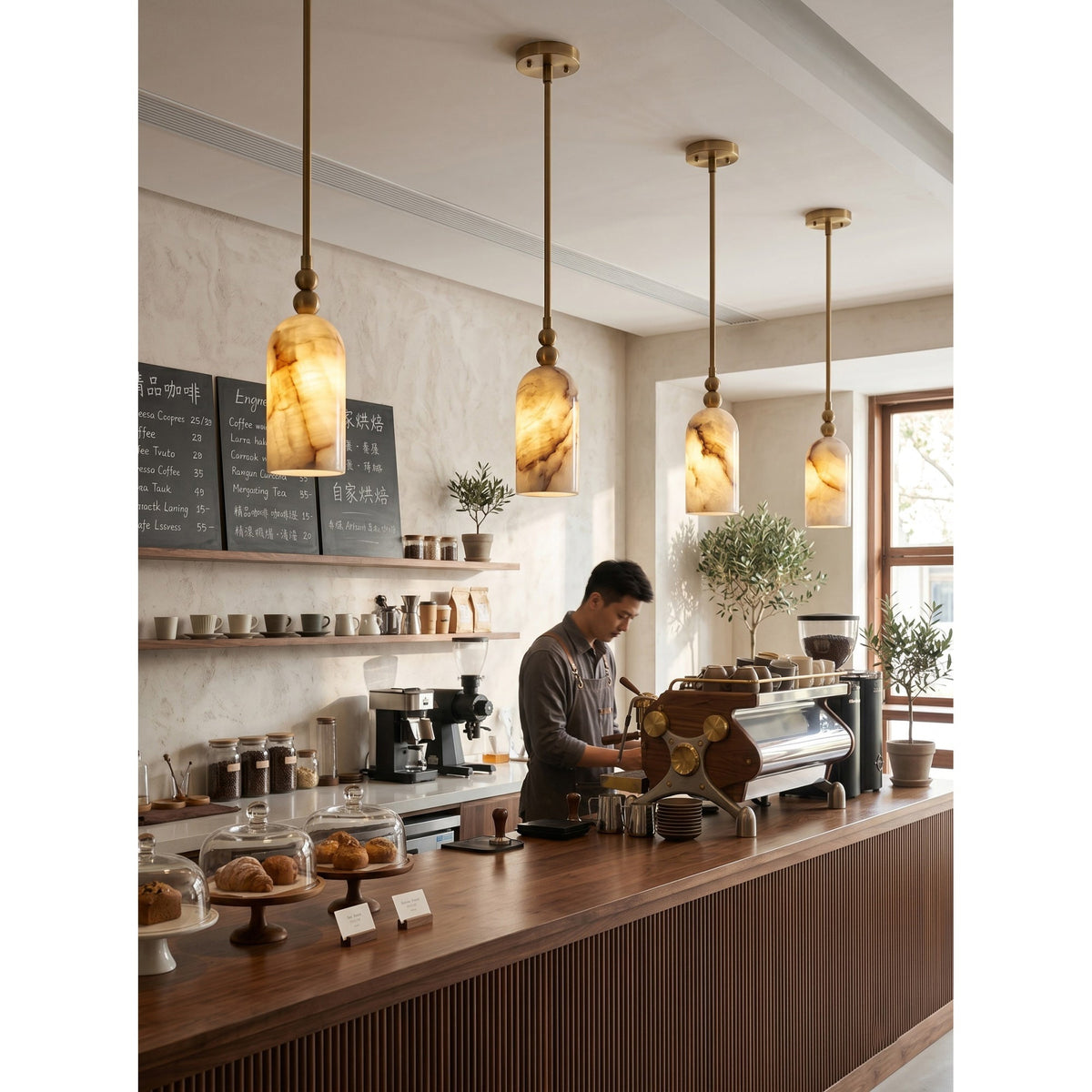 Yalin Alabaster Pendant Light