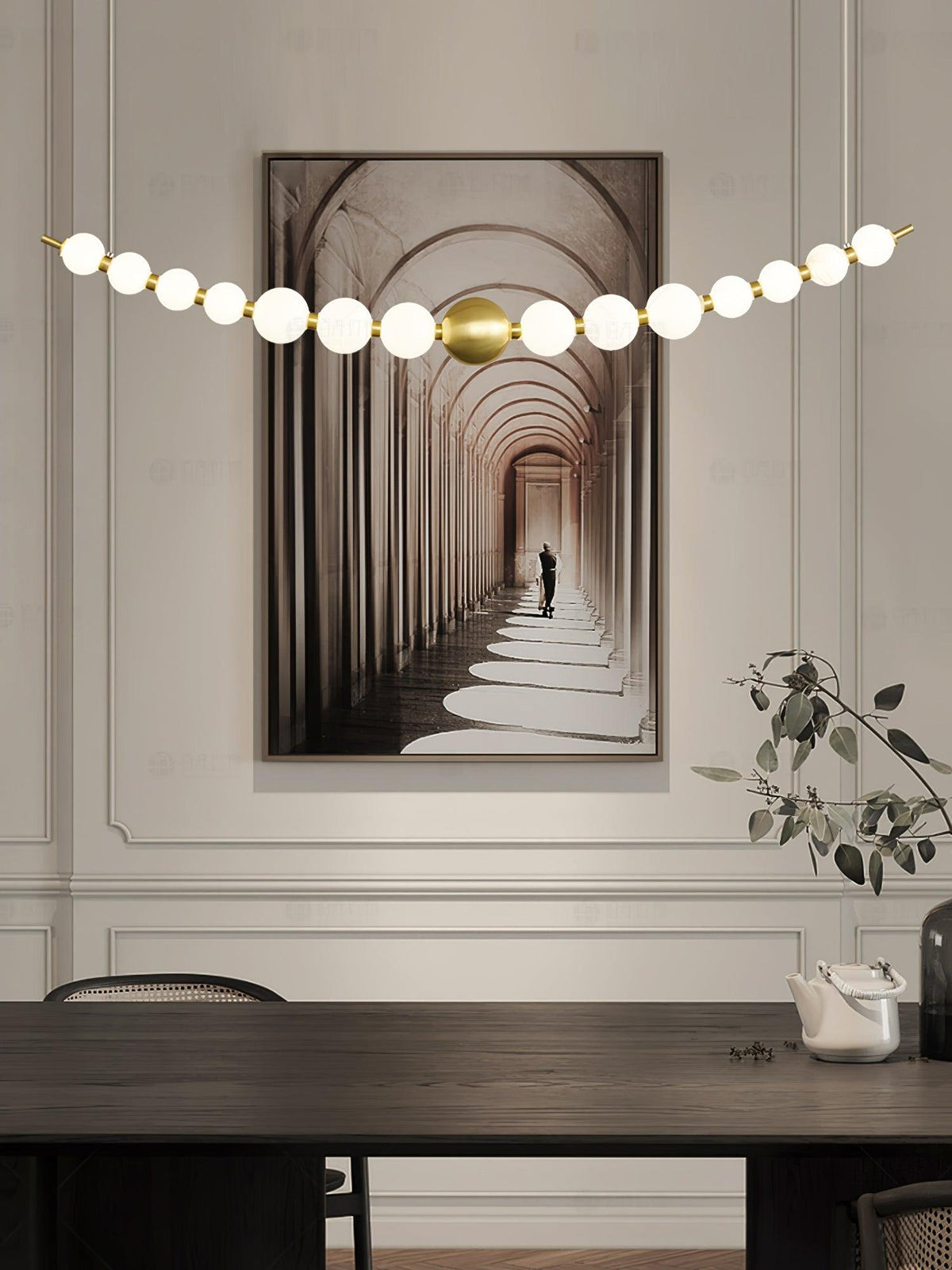 Auroira Contemporary Brass Pendant Lamp