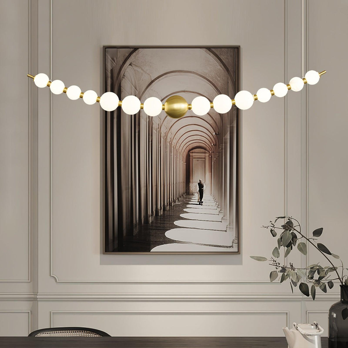 Auroira Contemporary Brass Pendant Lamp