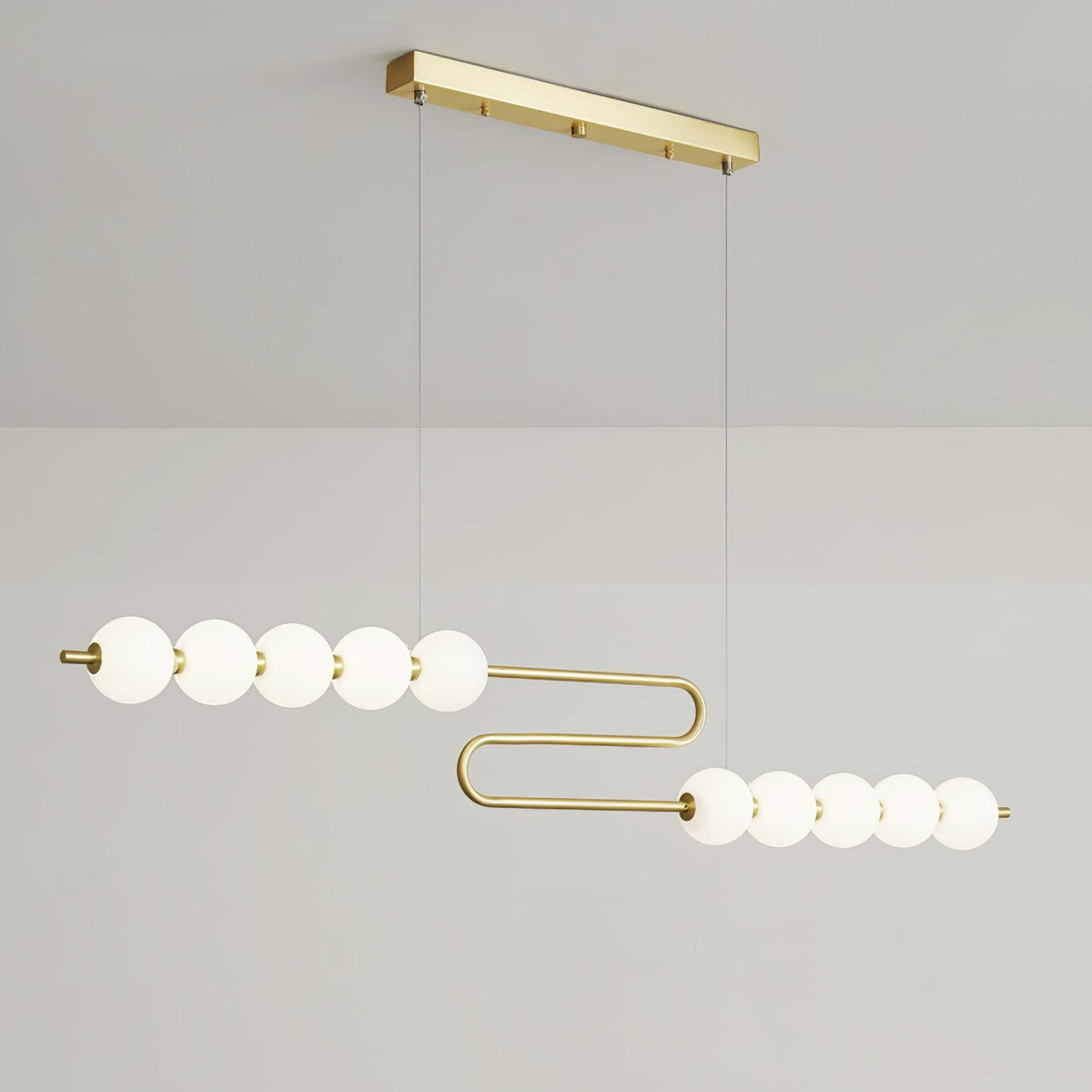 Auroira Contemporary Brass Pendant Lamp