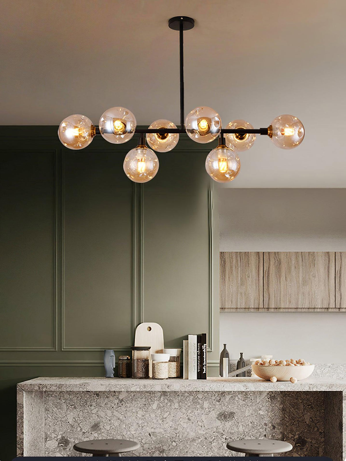 Velaiel Chandelier Glass and Metal