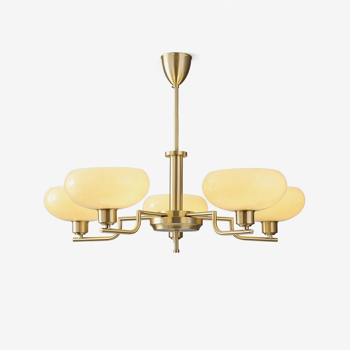 Amino Pendant Lamp Glass Globe Brass Frame