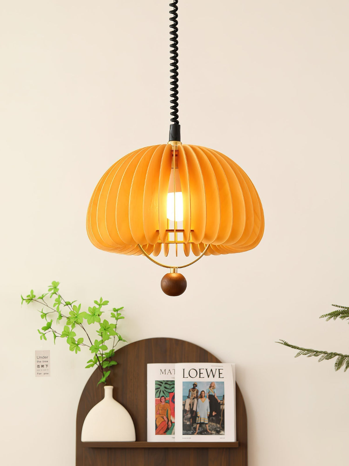 Fisher Modern Wood Pendant Light