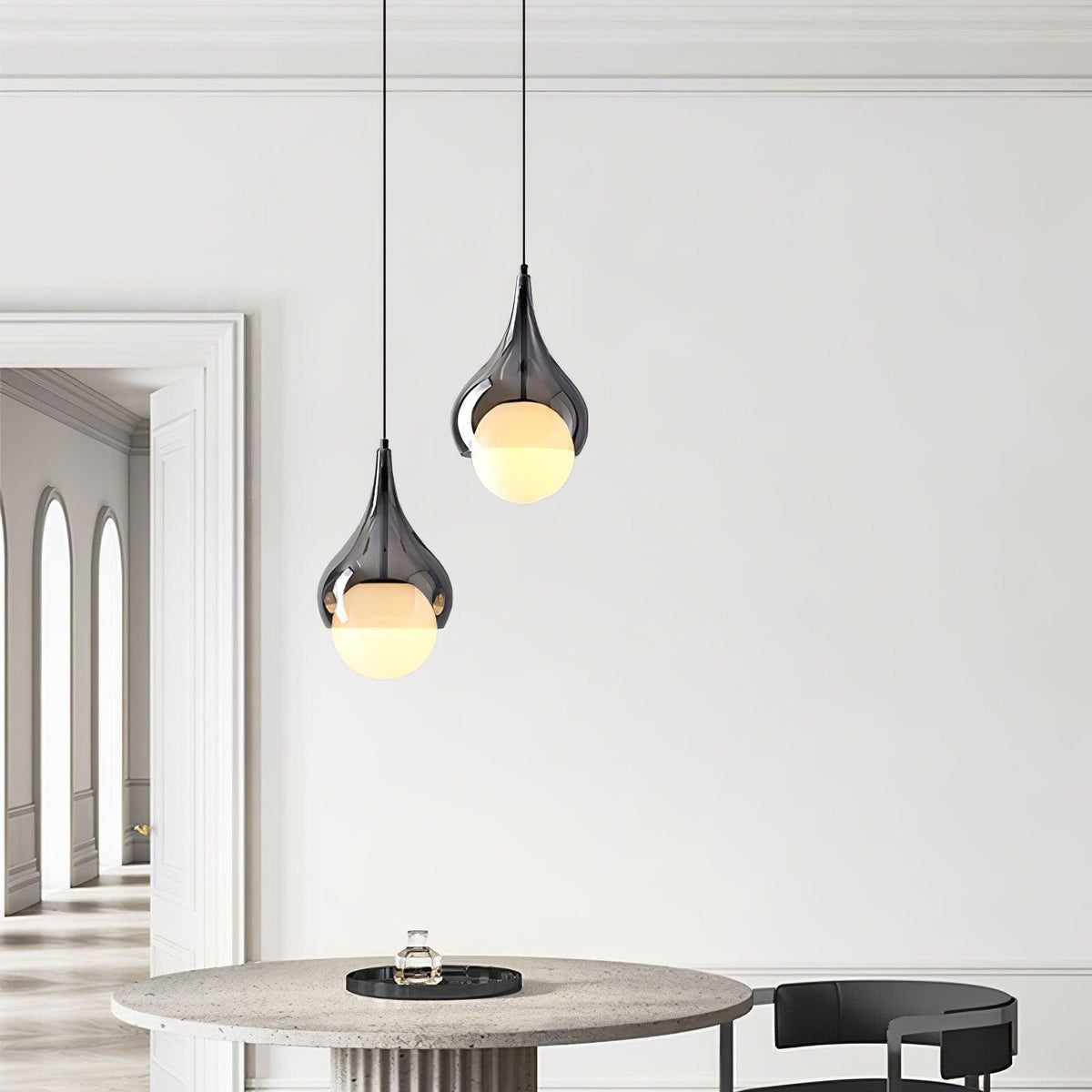 Droplet Elegant Glass Pendant Light