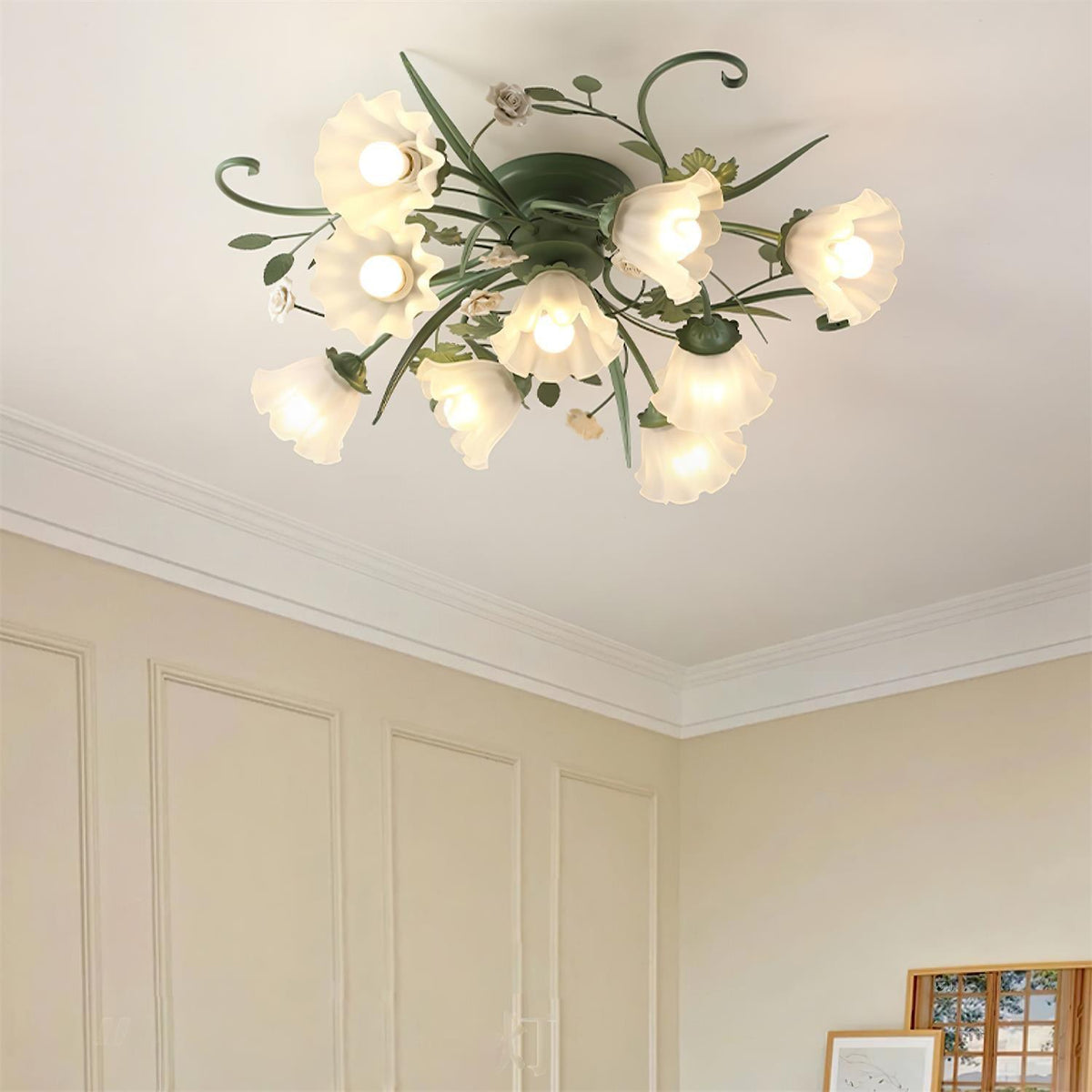Nylirir Unique Art Classic Ceramics Ceiling Lamp