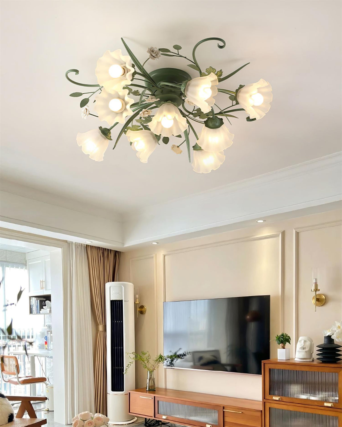 Nylirir Unique Art Classic Ceramics Ceiling Lamp